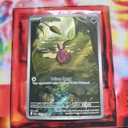 Pokemon TCG NM Venipede 132/086 Illustration Rare Holo Black Bolt English - Image 1