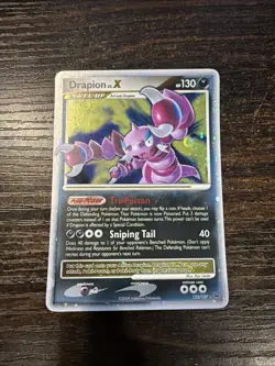 Pokemon TCG Drapion LV.X 123/127 | Platinum Ultra Rare Holo | Swirl - Image 1