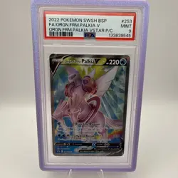 Pokemon Origin Forme Palkia V P/C Full Art Promo SWSH253 PSA 9 Mint - Image 1