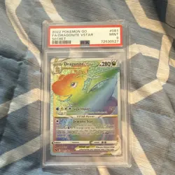 Pokemon GO Dragonite VSTAR Secret Rare Holo 081/078 PSA 9 2022 English - Image 1