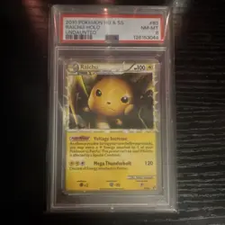 Pokemon Raichu (Prime) 83/90 Undaunted Ultra Rare Holo English PSA 8 - Image 1