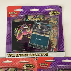 Lot of 3 Ascended Heroes Tech Sticker Collection Charmander Ghastly Pokemon TCG - Image 2