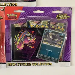 Lot of 3 Ascended Heroes Tech Sticker Collection Charmander Ghastly Pokemon TCG - Image 4