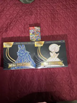 Pokemon Mega Evolution ETB Set of 2 And Booster Bundle Factory Sealed - Image 1