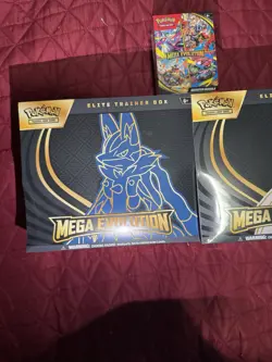 Pokemon Mega Evolution ETB Set of 2 And Booster Bundle Factory Sealed - Image 2