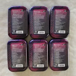 Pokemon TCG Mega Evolutions Mega Heroes Mini Tins LOT OF 6 SEALED - Image 2