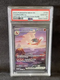 2023 POKEMON MEW EN-151 SPECIAL ILLUSTRATION RARE #199 CHARIZARD EX PSA 10 - Image 1