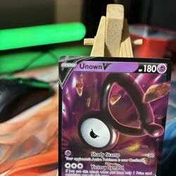 Pokemon - Unown V - 065/195 - Silver Tempest - Holo - Ultra Rare NM - Image 2
