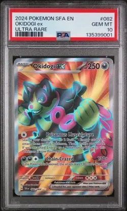 OKIDOGI EX #082 PSA 10 • 2024 POKEMON SFA EN-SHROUDED FABLE ULTRA RARE - Image 1