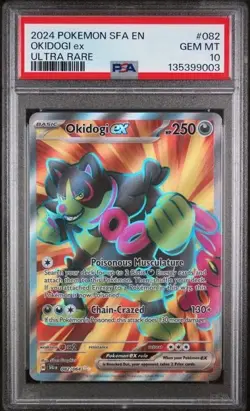 OKIDOGI EX #082 PSA 10 • 2024 POKEMON SFA EN-SHROUDED FABLE ULTRA RARE - Image 3
