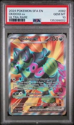OKIDOGI EX #082 PSA 10 • 2024 POKEMON SFA EN-SHROUDED FABLE ULTRA RARE - Image 5