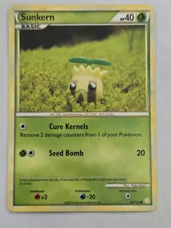 Pokemon Sunkern 85/123 HeartGold SoulSilver Common NM - Image 1