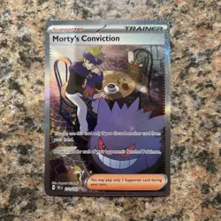 Pokemon TCG Mortys Conviction Temporal Forces 211/162 Special Illustration Rare - Image 1