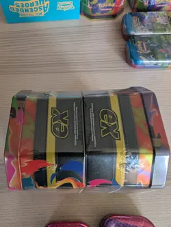 Pokemon TCG - NEW Mega Charizard X and Y Tins! - *Art Pair* - In Hand -Sealed - Image 5