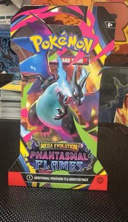 Pokemon TCG Mega Evolution Phantasmal Flames Booster Pack English Charizard Gen… - Image 1
