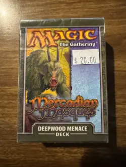 Magic The Gathering MERCADIAN MASQUES DEEPWOOD MENACE New Sealed Theme Deck MTG - Image 1