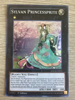 Yu-Gi-Oh! Sylvan Princessprite 1st Edition Super Rare MACR-EN093 NM - Image 1
