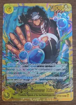 One Piece Bartholomew Kuma OP12-119 Full Art Holo 7000 Power - Bandai CCG - Image 1
