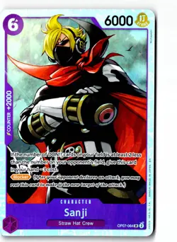 Sanji (Reprint) OP07-064 Premium Booster -The Best- Vol. 2 One Piece Foil LP - Image 1