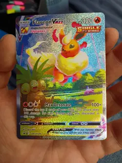 Pokemon TCG Flareon VMAX SWSH180 Sword & Shield Promo Card Mint - Image 1
