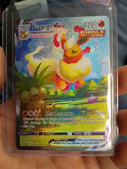 Pokemon TCG Flareon VMAX SWSH180 Sword & Shield Promo Card Mint - Image 3