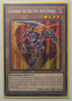 Gearfried the Red-Eyes Iron Knight LDS1-EN011 Secret Rare Yu-Gi-Oh! Trading Card - Image 1