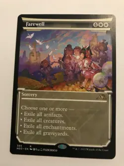 Farewell : MtG Magic, Showcase - Kamigawa: Neon Dynasty - NM, White board wipe - Image 1