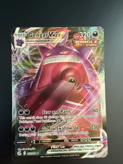 Pokemon Gengar VMAX Fusion Strike Holo Ultra Rare Card 157/264 Mint Condition - Image 1