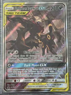 Umbreon & Darkrai GX SM241 Holo Black Star Promo Card NM Condition - Image 2