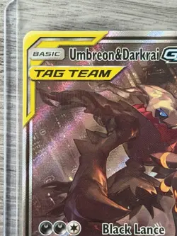 Umbreon & Darkrai GX SM241 Holo Black Star Promo Card NM Condition - Image 4