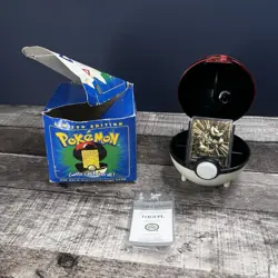 Pokemon Togepi 23k Gold-Plated Card 1999 Nintendo Burger King Toy Pokeball - Image 1