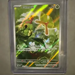 Pokemon TCG Caterpie 172/165 Scarlet & Violet 151 Illustration Rare Card - Image 1