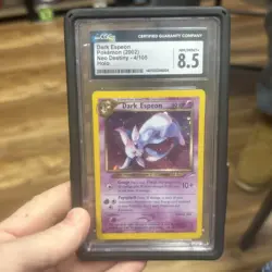 CGC 8.5 Dark Espeon 2002 Neo Destiny 4/105 Holo SWIRL Pokemon Card - Image 1