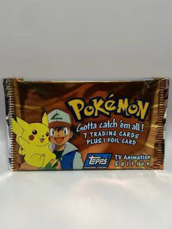Pokemon Topps Trading Cards TV Animation Edition Sealed Pack - Image 1