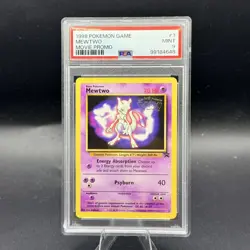 PSA 9 Mint Mewtwo #3 Black Star Promo Movie Promo 1999 Pokemon Card - Image 1