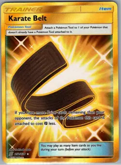 Karate Belt (Secret) 252/236 SM - Unified Minds - Pokemon Card - NM - Image 1
