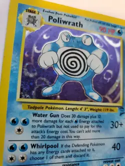 Poliwrath Base Set 2 Holo Pokemon Card WOTC - Image 2