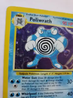 Poliwrath Base Set 2 Holo Pokemon Card WOTC - Image 3