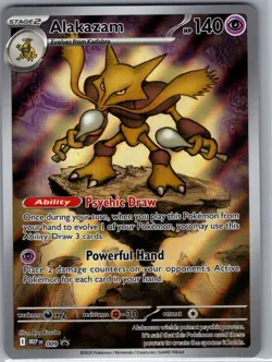 Alakazam MEP 009 ME: Mega Evolution Promo - Pokemon Card - NM - Image 1