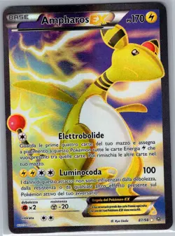 Ampharos EX (Full Art) 87/98 XY - Ancient Origins - Pokemon Card - MP - Image 1