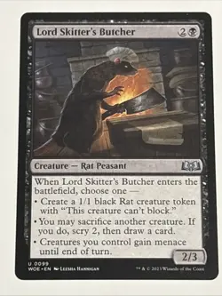 MTG Wilds of Eldraine Lord Skitter's Butcher 0099 NM Rare - Image 1