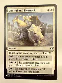 Contraband Livestock [The List Reprints] Near Mint Magic MTG - Image 1