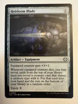 Heirloom Blade NM MTG The Lost Caverns of Ixalan LCI LCC Magic - Image 1