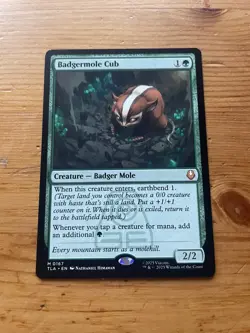 Magic The Gathering Badgermole Cub Avatar: The Last Airbender Regular - Image 1