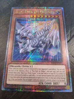 Blue-Eyes Jet Dragon 1st Edition Quarter Century Secret Rare RA02-EN017 Yu-Gi-Oh - Image 2