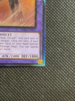 YuGiOh! Masked HERO Dark Law RA01-EN025 Prismatic Collector Rare 1st Edition NM - Image 2