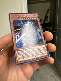 Yugioh Slifer the Sky Dragon TN19-EN008 Limited Edition Secret Rare Holo - NM - Image 2