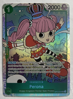 One Piece TCG - Perona OP12-034 Super Rare Foil English NEAR MINT 2025 (X2) - Image 4