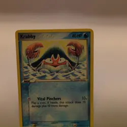 Pokemon Krabby Basic Regular Water 40 HP English TCG Card Stock Pokemon TCG Card - Image 1