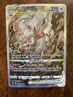 Pokemon Hisuian Zoroark VSTAR Holo Card GG56/GG70 Crown Zenith: Galarian Gallery - Image 1